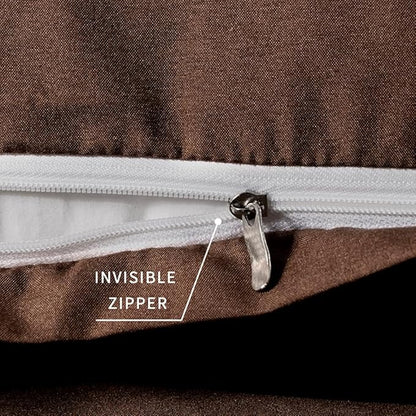 2 Pack Body Pillowcase 20 x 48 Inches Soft Comfortable Not Shrink Microfiber Body Pillow Cover, Coffee Body Pillow Cover with Hidden Zipper Closure