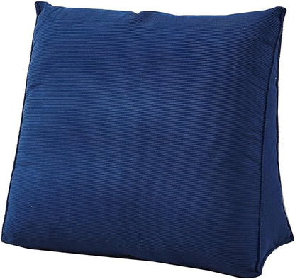 Single Triangle Bed Wedge Pillow for headboard Gap Triangular Reading Pillows for Sitting in Bed Adult Wedge headboard Pillow for College Dorm, Blue
