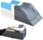 KingPavonini 4-Height Adjustable Leg Elevation Pillows for After Surgery, Injuries, or Rest, Memory Foam Leg Pillows for Sleeping with 3 Handles and Insert Pad, Washable Velvet Cover