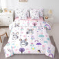 Erosebridal Comforters King Size Set with Sheets for Kids Floral Rats Bedding,7 Pieces Bed in a Bag King Cartoon Animal Bedding Sets with Comforter, Sheets, Pillowcases and Cushion Cases