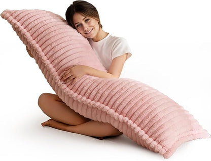 HIGOGOGO Memory Foam Body Pillow, Thickened Large Long Bed Pillow for Adults, Full Body Pillow with Removable Pillow Cover(20x54 Inch)