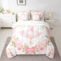 Feelyou Ballet Girls 7 Piece Bedding Set King Size - Cute Comforter Set With Sheets for Kids, Teens, Toddler - Dancing Girl Bed in a Bag Pink Rose Bed Set