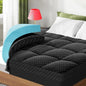 Dual Layer 3 Inch Memory Foam Mattress Topper Twin XL Size, 2 Inch Cooling Gel Memory Foam Plus 1 Inch Pillow Top Mattress Pad Cover, with 8-21 Inch Deep Pocket, Black