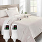 Heated Blanket Electric Blanket Queen Size, Super Soft Cozy Upgraded Flannel Heating Blanket with 9 Heating Levels & 1-9 Hours Auto Off, Fast Heat & Overheat Protection, 84" x 90", Blush White