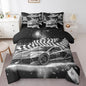 Feelyou Grey Racing Car 7 Piece Bedding Set Twin Size Extreme Sport Comforter Set with Sheets for Kids Boys Girls Teens Toddler Fast and Furious Bed in a Bag Black White Flag Bed Set