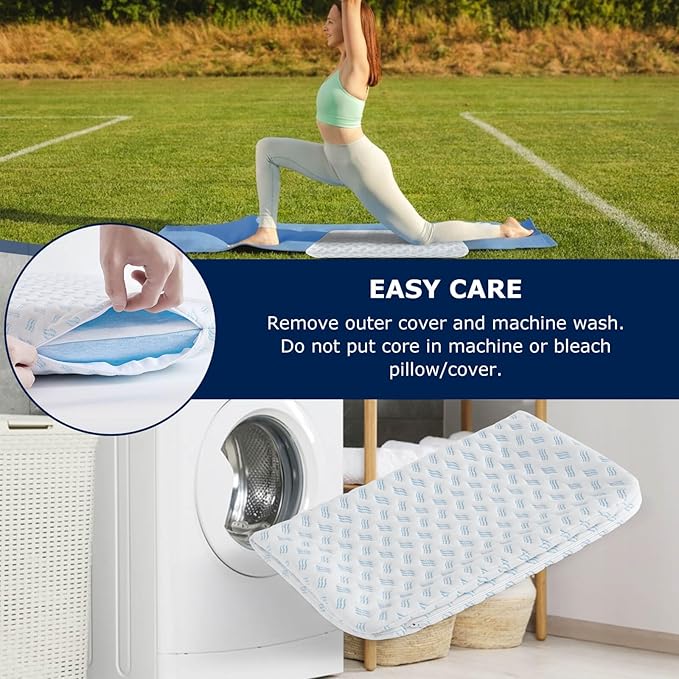 Ultra Thin Pillow 2.75" cooling Memory Foam Pillows for Stomach Sleeping, Gel Infused Slim Pillows for Side Back Stomach Sleepers, Travel Pillow, Bed Pillow Neck support, Washable Cover Standard Size