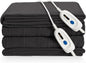 Electric Heated Blanket Queen Size 84"x90" Microplush Cover Blanket 4 Heat Settings & 10 Hours Auto Off, Cozy & Breathable, Warm All Night, Iron Grey