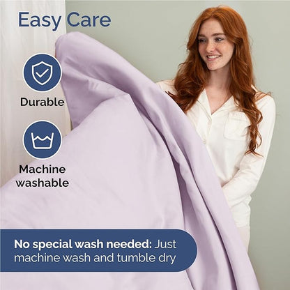Twin XL Size 3 Piece Sheet Set - Comfy Breathable & Cooling Bed Sheets Set - Hotel Luxury Bedding for Women, Men, Kids, Teens, Boys & Girls - Deep Pockets and Wrinkle Free - Oeko-Tex - Light Lavender