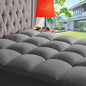 ABENE Mattress Topper King for Back Pain Relief, Extra Thick Mattress Pad Pillowtop, Soft Mattress Protector Cover with 8"-21" Deep Pocket, Overfilled Down Alternative Filling (Gray, King)