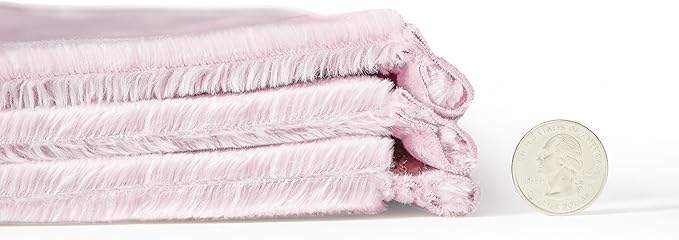 Mellowdy Extra Thick Hearty Plush Flannel Blanket (Cameo Pink, 90x90) - 500GSM King Size Warm Blanket for Winter, Fall | Soft, Fluffy, Cuddly, Perfect for Bed, Oversized Throw for Couch, Sofa