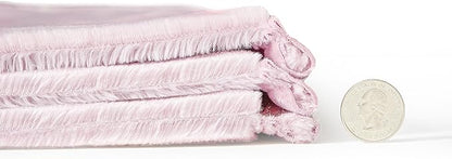 Mellowdy Extra Thick Hearty Plush Flannel Blanket (Cameo Pink, 90x90) - 500GSM King Size Warm Blanket for Winter, Fall | Soft, Fluffy, Cuddly, Perfect for Bed, Oversized Throw for Couch, Sofa