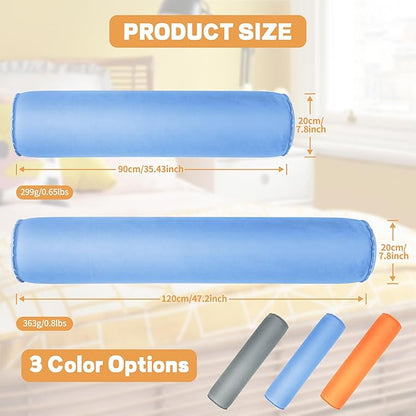 EULANT 2 Pack Inflatable Body Pillow for Adults,Inflatable Travel Body Pillow for Sleep,47inch Long Hug Pillow Bolster Pillow for Sleeping, Back