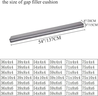 SAMTY Bed Filler for headboard Space Gap Filler Bolster Pillow Stopper for Sofa Crack Filler Between Headboard and Mattress Full Size