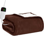 BOMOVA Heated Electric Blanket Twin Size - 62" x 84" Heating Blanket with 10 Heating Levels & 8 Hours Auto Off, Warm Flannel Blanket, Christmas Birthday Gifts for Women