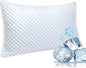 Cooling Pillows for Sleeping, Shredded Memory Foam Cooling Pillow for Hot Sleepers, Adjustable Cool Bed Pillows for Side Back Stomach Sleepers(Queen) 1