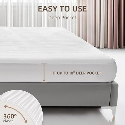 Heated Mattress Pad King Size Electric Mattress Dual Controller Bed Warmer 9 Heat Settings, 1-12 Hours Auto Off,Memory Function Deep Pocket, Fast Heating, Machine Washable King 78" * 80"