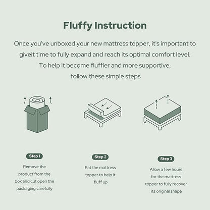 Twin Mattress Topper, Extra Thick Tencel™ Blend Pillow Top Mattress Pad, Soft and Breathable Mattress Cover for Back Pain Relief, Deep Pocket Design Fits 6–15 Inches Mattresses(White)