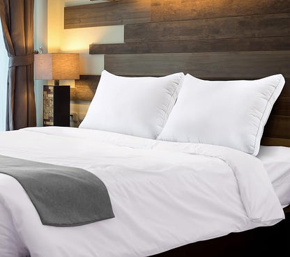 Utopia Bedding Bed Pillows for Sleeping King Size (White), Set of 2, Soft & Fluffy Pillow with Down Alternative Filling, Cooling, Hotel Quality, Gusseted Pillow for Back, Stomach or Side Sleepers