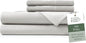 Hotel Sheets Direct 4 Piece Bed Sheet Set Full Size, 100% Viscose Derived from Bamboo Sheets Set with 2 Pillowcases, Cooling & Breathable Luxury Bedding, Moisture-Wicking & Silky Soft, Light Gray