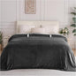 Heated Blanket Queen Size with Dual Control, Electric Blanket Double-Layer Flannel, Heating Blanket with 8 Heating Levels & 10 Hours Auto-Off Machine Washable, ETL Certification (Dark Grey, 84" x 90")
