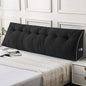 Sasttie Headboard Pillow King, Wedge Pillow Headboard for Sitting Up in Bed, Back-Rest Support Triangular Cushion for Reading - Features Removable Washable Cover, Black