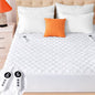 Heated Mattress Pad King Size, Quilted Fitted Electric Mattress Pad with 9 Heat Setting Controller, 2/4/6/10 Hours Auto Off, Soft Mattress Cover Stretches up to 21 Inches Deep, White