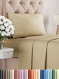 Twin XL Size 3 Piece Sheet Set - Comfy Breathable & Cooling Bed Sheets Set - Hotel Luxury Bedding for Women, Men, Kids, Teens, Boys & Girls - Deep Pockets, Ultra-Soft, Wrinkle Free - Oeko-Tex - Beige