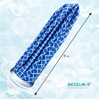 Ice Bags for Injuries, Classic No-Leak Elastic Breathable Ice Pack, Cold and Heat Treatment Ice Bag, Can Relieve Headaches, Migraines, Sports Injuries Swelling Pain, 9 Inch (2 Sets)