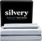 Silvery Restcool™ Silver Infused Bed Sheets Set - Award-Winning Self-Cooling Fabric for Hot Sleepers with Self-Cleaning Silvery Technology™ That Stays Fresh 3X Longer (Gray, Twin)