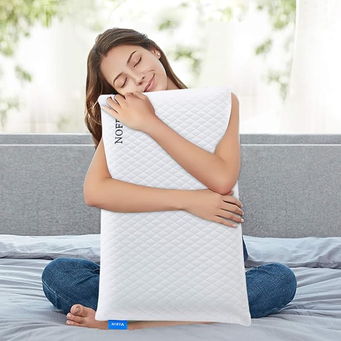 Bouncy Orthopedic Neck Support Pillow for Sleeping, Special Foam Deep Sleep Pillow, Bed Pillow for Side, Back, Stomach Sleepers, Removable and Washable Cover