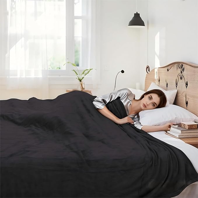 Electric Heated Blanket 72"x84" Full Size Microplush Cover Blanket, 4 Heat Settings & 10 Hours Auto Off, Cozy & Warm for All Night, Machine Washable, Iron Grey