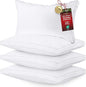 Utopia Bedding Bed Pillows for Sleeping King Size (White), Set of 4, Soft & Fluffy Pillow with Down Alternative Filling, Cooling, Hotel Quality, Gusseted Pillow for Back, Stomach or Side Sleepers