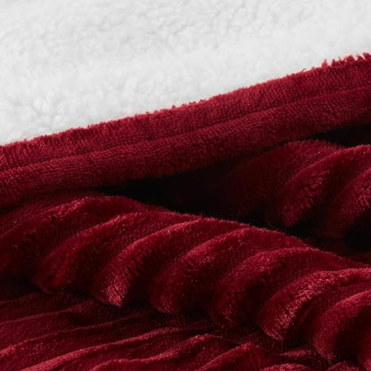 Westinghouse Heated Throw Blanket, Soft Flannel Sherpa Electric Blanket with 6 Heating Levels & 2-10 Hours Auto Shut Off, Fast Heating & ETL Certification, 50x60 Inch, Red