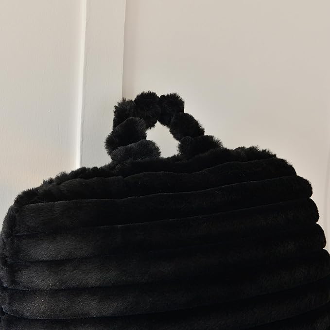 Yaoshuho Large Reading Pillow for Adults, Back Support Pillow for Sitting Up in Bed with Arms, Couch for Lounging Bedrest, Black