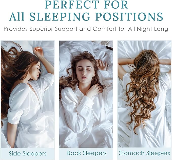 HUXMEYSON King Size Pillows Set of 2, Luxury Hotel Bed Pillows Set with Down Alternative Filling for Side and Back Sleepers