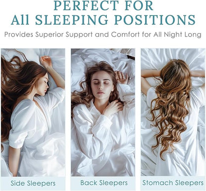 HUXMEYSON King Size Pillows Set of 2, Luxury Hotel Bed Pillows Set with Down Alternative Filling for Side and Back Sleepers