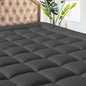 MATBEBY Twin Size Mattress Pad - Cooling Breathable Mattress Topper, Quilted Fitted Mattress Protector, Pillow Top Mattress Cover with 8-21" Deep Pocket, Machine Washable, Dark Grey, 39x75 Inches