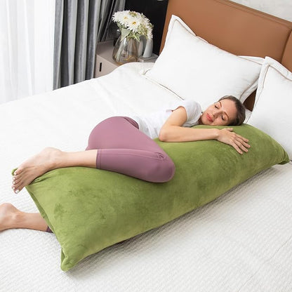 Body Pillow, Memory Foam Body Pillows for Adults Sleeping, Long Pillow for Bed, Big Large Firm Full Body Pillow for Side Sleeper, 20x54 Inch, Sage Green