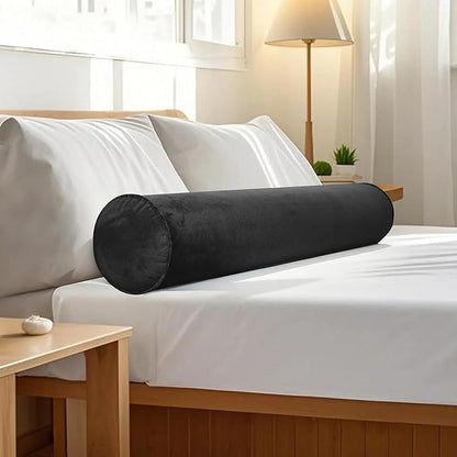 Inflatable Body Pillow for Adults Kids, 47 Inch Body Pillows for Side Sleeper, Travel Body Pillow for Bed, Bolster Pillow, Round Cervical Cylinder Pillow for Sleeping