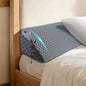 King Size (76"x6"x8") Bed Wedge Pillow for Headboard Mattress Gap Filler (0-6") for College Dorm Sleeping, Dark Gray