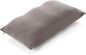 PILLOWY Premium Microbead Bed Pillow, Small Extra Fluffy But Supportive - Ultra Comfortable Sleep with Silk Like Anti Aging Cover 85% Spandex/ 15% Nylon Breathable, Cooling Stone Gray