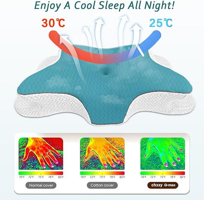 Cervical Pillow for Neck Pain Relief, Memory Foam Pillow, Ergonomic Contour Bed Pillow, Soft for Side Sleep Stomach Sleeping and Back Sleepers