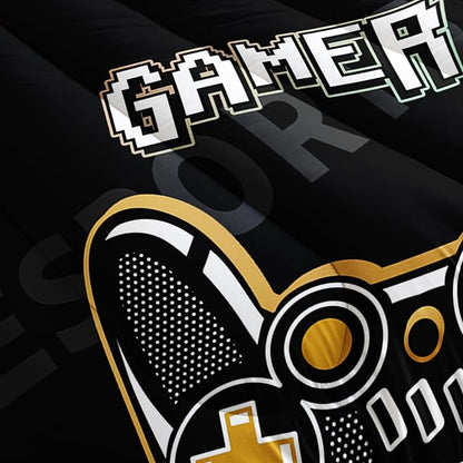 Gamer Console Theme Comforter 3Pcs Twin Games Contoller Esports Bedding Set for Kids Teens Boys Girls Adults 3D Video Game Gamepad Quilt Room Decor with 1 Comforter and 2 Pillowcases