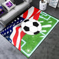 Soccer Rugs for Boys Bedroom - Sports Rug for Boys Bedroom Decor Football Carpet, Football Room Decor for Teens Kids Carpet, Soccer Field Carpet for Playroom Living Room, 4.5x6 Feet