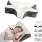 Cervical Pillow for Neck Pain Relief, Ergonomic Contour Orthopedic Pillow for Sleeping Shoulder Pain & Support, Cozy Memory Foam Neck Pillow with Pillowcase for Side Back Stomach Sleeper(Black)