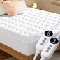 MASVIS Heated Mattress Pad King Size with Dual Control - Electric Mattress Pad Cover with 9 Heating Settings & Auto Off 2/4/6/10 Hrs, Deep Pocket Bed Warmer Protector for Winter, ETL Certified,White
