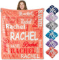 Ships Next Day, Personalized Blankets and Throws Custom Blanket with Name Customized Flannel Blanket for Kids Christmas Blanket Gifts for Teen Girls Boys
