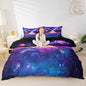 Lightsaber Duvet Cover Sets Queen,Galaxy Universe Planet Bedding Set 3pcs for Teens Boys Girls Room Decor,Trippy Star Sky Comforter Cover Watercolor Quilt Cover with 2 Pillowcases,Purple