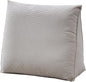 Single Triangle Bed Wedge Pillow for headboard Gap Triangular Reading Pillows for Sitting in Bed Adult Wedge headboard Pillow for College Dorm, Beige