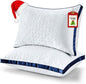 Pillows Standard Size Set of 2, Cooling Bed Pillow Hotel Quality Pillows 2 Pack for Back, Stomach or Side Sleeper, Fluffy Pillow with Down Alternative for Bed Sleeping, Machine Washable